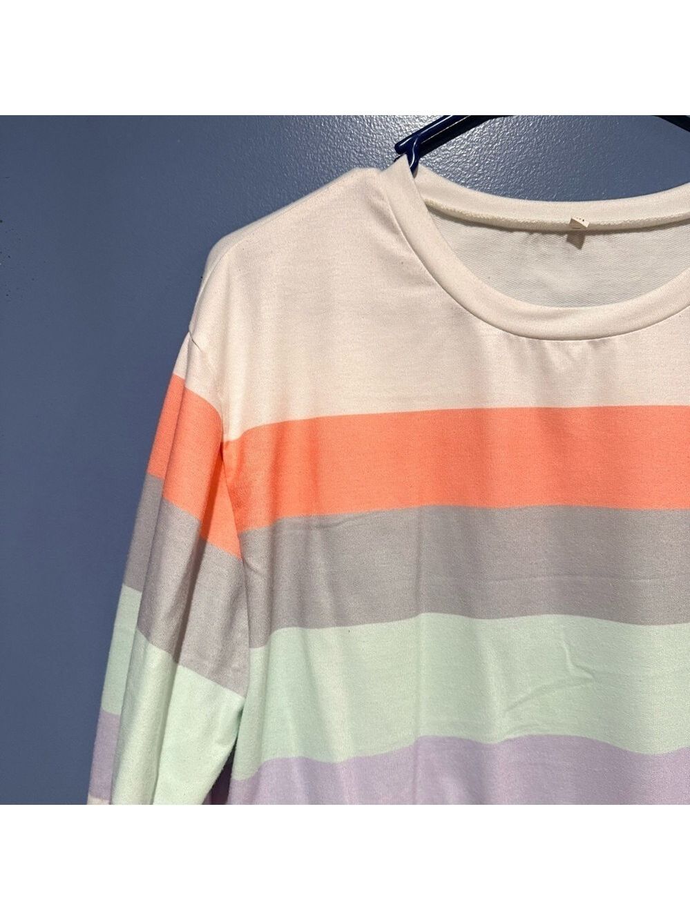 Multicolor Striped Long Sleeve Shirt - Medium - Picture 3 of 5
